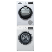 再降价、概率券、双11预售、PLUS会员：SIEMENS 西门子 洗烘套装 10kg WM12P2602W+WT47W5601W