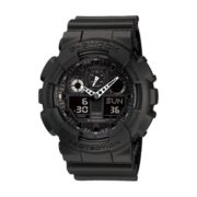 卡西欧（CASIO）G-SHOCK 黑武士双显大表盘运动防水手表 黑夜骑士 GA-100-1A1DR