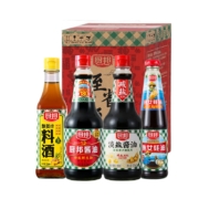需首购、plus会员：厨邦 酱油 820ml+淡盐酱油820ml+蚝油490g+葱姜料酒500ml 调味品礼盒