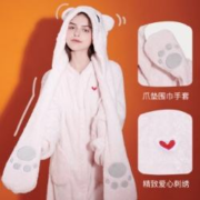 Ubras 软萌UU熊家居系列 加绒保暖加厚睡衣套装
