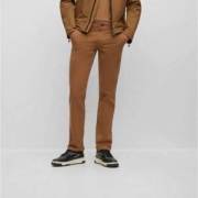 多色多码，BOSS Orange 橙标 Schino-Slim D 男士直筒修身休闲长裤50379152