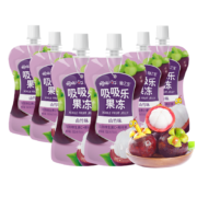 plus会员:樱桃小丸子 果汁吸吸乐果冻 150g*6袋