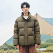14日10点：TANBOER 坦博尔 羽绒服宽松休闲面包服时尚印花秋冬潮外套