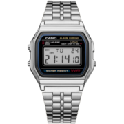 卡西欧（CASIO）手表 小春同款 情侣经典复古小方块 时尚学生表小金表 A159WA-N1D  小春同款