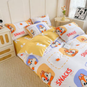 Disney 迪士尼 水洗棉磨毛三件套 奇蒂宝贝 1.2m床【被套+床单+枕套*1】