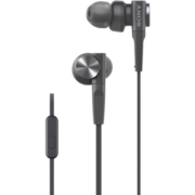 索尼（SONY） MDR-XB55AP 入耳式有线耳机重低音手机通话耳机耳麦线控通话 实物偏灰 黑色
