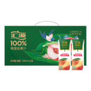 汇源100%桃混合果汁200ml*12盒+凑单