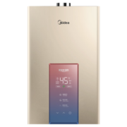 美的（Midea）燃气热水器天然气水伺服四季恒温沐浴增压智控磁净化健康洗ECO智慧节能  天然气 16升 【炫彩大屏MK3】