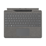 微软 Surface Pro 亮铂金特制版专业键盘盖+超薄触控笔2 适用Pro 9/Pro 8 Alcantara材质 磁性吸附接口
