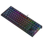 RK R87S 三模客制化机械键盘Gasket结构 黑金RGB版 RGB K白pro