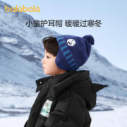 巴拉巴拉 儿童护耳保暖毛织帽