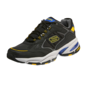 斯凯奇（Skechers）秋季户外机能老爹鞋休闲运动鞋男237145BKYL黑色/黄色42