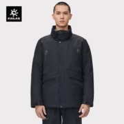 KAILAS 凯乐石 加厚冬季羽绒服男工装派克风户外大毛领鹅长登山外套