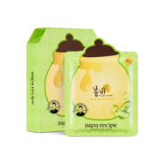 春雨（Papa recipe）绿蜂蜜提拉面膜10片 牛油果 细腻紧致 敏肌可用 韩国进口
