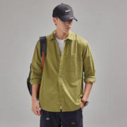JIKADI 纪卡迪 秋冬重磅纯棉长袖衬衫