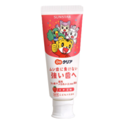 SUNSTAR日本进口巧虎儿童牙膏草莓味70g低泡温和不刺激防蛀健齿水果味
