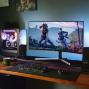 AOC CQ27G2 27英寸电脑显示器 1ms 2K曲面游戏电竞屏幕 可升降旋转 升级款  CQ27G3SE