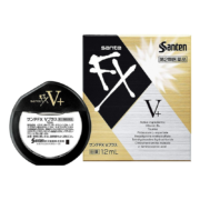 PUS会员：参天 FXV+ 解疲劳超清凉眼药水 金色 12mL