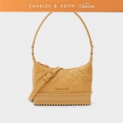 CHARLES & KEITH 女士复古菱格手提包 CK2-20781597