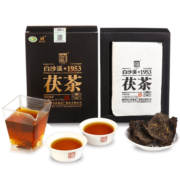 白沙溪  湖南老字号安化黑茶金花茯砖茶叶御品【一级原料】318g礼盒装 2021年