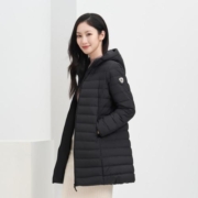 BOSIDENG 波司登 保暖品质羽绒外套防风连帽时尚休闲通勤纯色羽绒服女