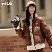 FILA 斐乐 官方女子羽绒服冬新保暖防风宽松短款面包服运动外套