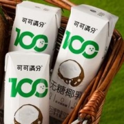 88VIP会员：coco100 可可满分 无糖零糖椰乳245ml*10瓶新鲜椰子汁椰奶