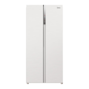 美的（Midea）456双开门对开门60厘米超薄嵌入式冰箱十字门法式冰箱一级能效双变频风冷无霜大容量家用智能冰箱 【456升】白色超薄嵌入对开门