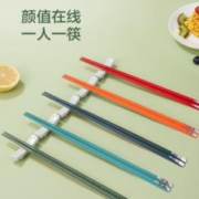 萌趣筷头一人一筷：中康 合金筷子 5双