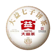 plus会员：大益 茶叶普洱茶熟茶 唛号标杆茶 2022年7572熟茶357g