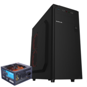 大水牛（BUBALUS）云逸+劲强400W 台式主机电脑机箱电源套装 游戏办公组套（支持ATX主板/支持背线/U3）