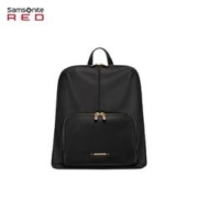 限移动端、京东百亿补贴：Samsonite 新秀丽 双肩包女包2022年新款 通勤电脑背包大学生QF6 黑色