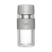 ZWILLING 双立人 双层玻璃茶滤便携灰色泡茶杯 310ml