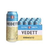 VEDETT 白熊 精酿啤酒 小麦白啤酒 比利时风味 500ml*12听 赠500ml*6听