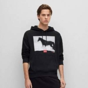 HUGO Hugo Boss 雨果·博斯 Dorse 男士纯棉休闲连帽卫衣 50484164