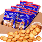 bi bi zan 比比赞 BIBIZAN）日式小圆饼干多口味海盐饼干约24包早餐休闲零食品小吃整箱1000g