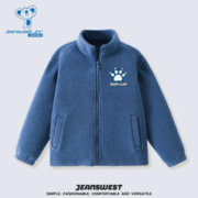 一夜入冬、PLUS会员：JEANSWEST 真维斯 儿童摇粒绒外套 加绒保暖