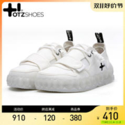 OTZSHOES OTZ帆布鞋女百搭小白鞋厚底丑萌鞋男单鞋 ins潮牌丑鞋果冻鞋