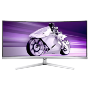 飞利浦 34英寸 QD-OLED 超宽2K曲面带鱼屏 175Hz 0.03ms HDR400 电竞显示器 显示屏 34M2C8600 Type-C90w AI背光灯+内置音箱