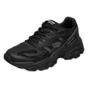 Skechers斯凯奇男跑步鞋舒适运动鞋厚底老爹鞋237121 BBK全黑色 41.5