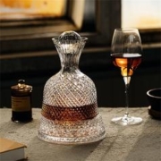 摩登主妇 旋转醒酒器酒杯套装家用红酒分酒器高端不倒翁摇摇醒酒壶