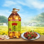 金龙鱼 食用油 非转基因 压榨 外婆乡小榨巴蜀风味菜籽油5.88L