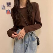 拍两件 秋冬季加绒加厚百搭修身打底衫