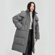 雪中飞 女式 连帽长款羽绒服
