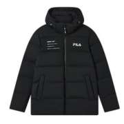 京东百亿补贴：FILA 斐乐 男子羽绒服连帽保暖 白色/蓝色/黑色