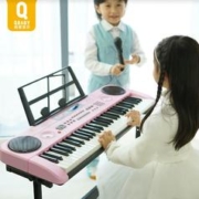 俏娃宝贝 儿童电子琴61键女孩多功能入门小钢琴男孩宝宝初学者重锤成年礼物