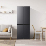 双11预售、PLUS会员：海尔（Haier）冰箱478升十字门四开门双对开门T型 超薄智能冰箱 银河灰