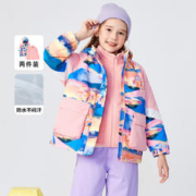 巴拉巴拉 儿童棉服冬大童时尚拼接