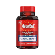 Schiff旭福 MegaRed脉拓南极磷虾油750mg软胶囊80粒（美国进口omega-3脂肪酸鱼油升级磷脂虾青素dha）