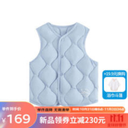 丽婴房 男女宝宝羽绒背心白鸭绒儿童羽绒马甲2023新冬保暖马甲 蓝色